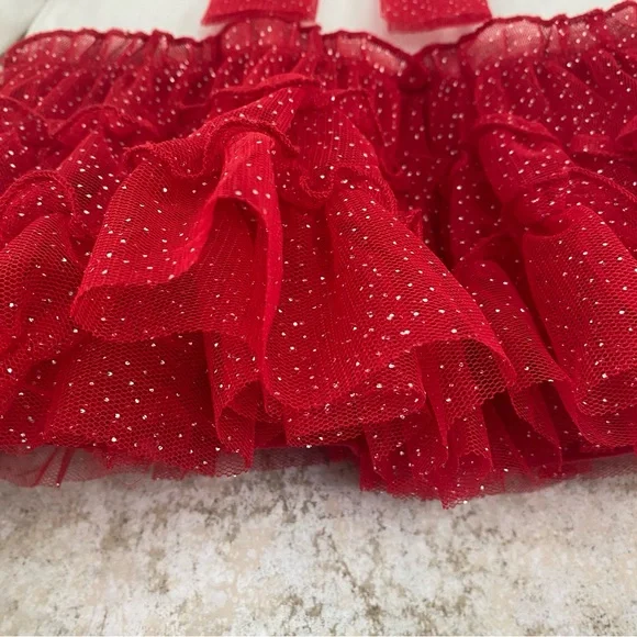 🪩Holiday Editions Red and White Infant Dress - Picture 2 of 9